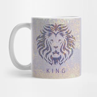 'KING' Lion Head - Purple Mug